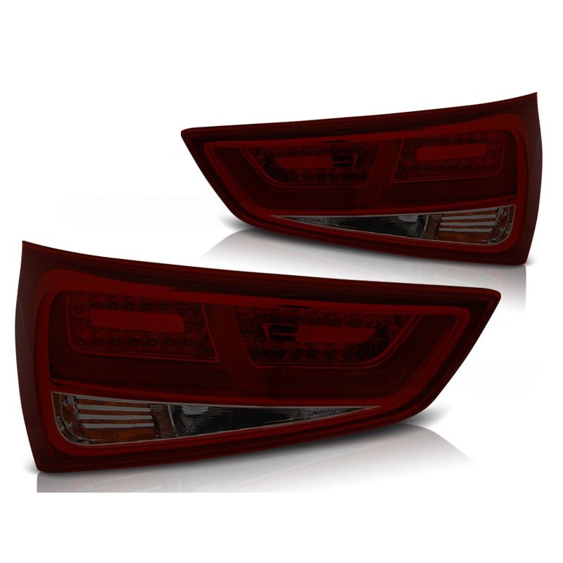 Feux arrière Audi A1 2010-12.2014 rouge fumée led