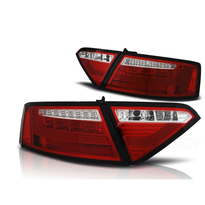 Feux arrière Audi A5 07-06.11 coupe rouge blanc led bar