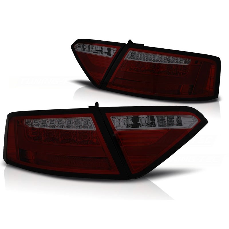 Feux arrière Audi A5 07-06.11 coupe rouge fumée led bar