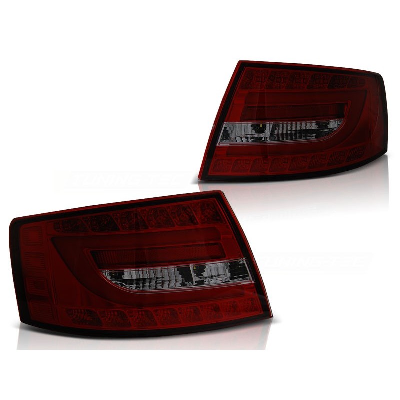 Feux arrière Audi A6 c6 sedan 04.04-08 rouge fumée led 7pin