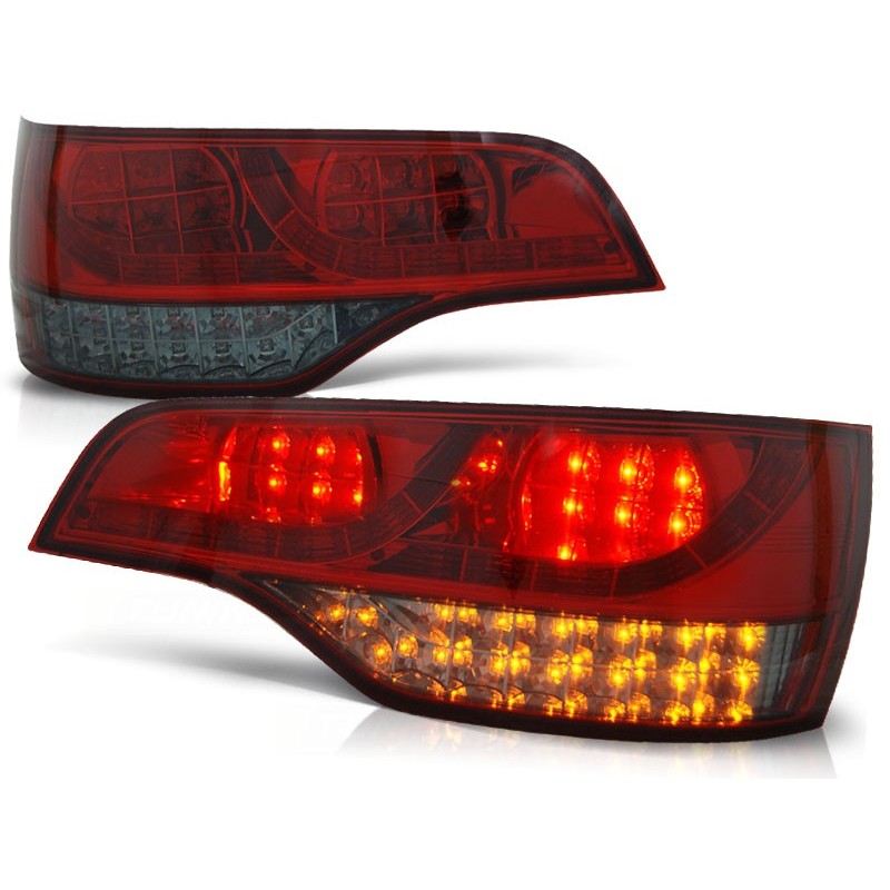 Feux arrière Audi Q7 06-09 rouge fumée led