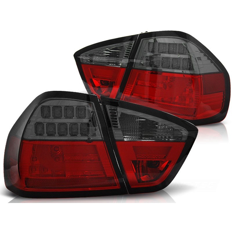 Feux arrière BMW e90 03.05-08.08 rouge fumée led bar