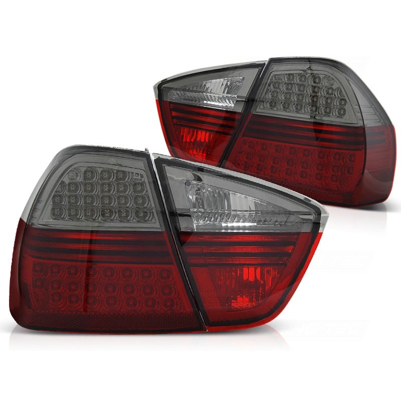 Feux arrière BMW e90 03.05-08.08 rouge fumée led indic. Feux arrière BMW e90 03.05-08.08 rouge fumée led indic.