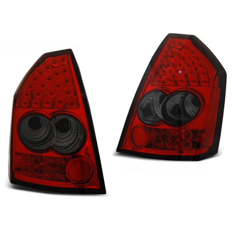 Feux arrière Chrysler 300c 05-08 rouge fumée led