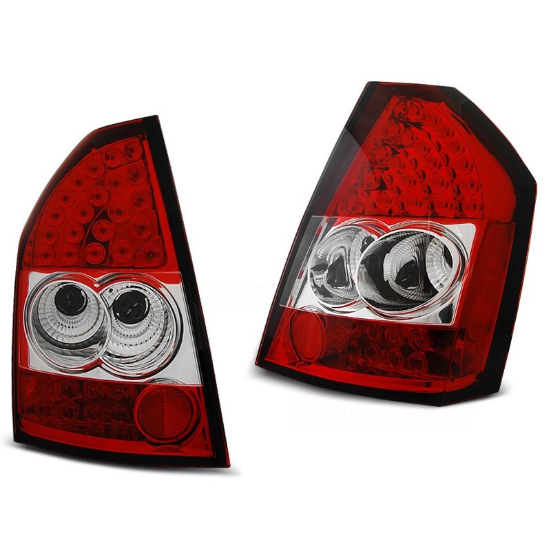 Feux arrière Chrysler 300c/300 09-10 rouge blanc led