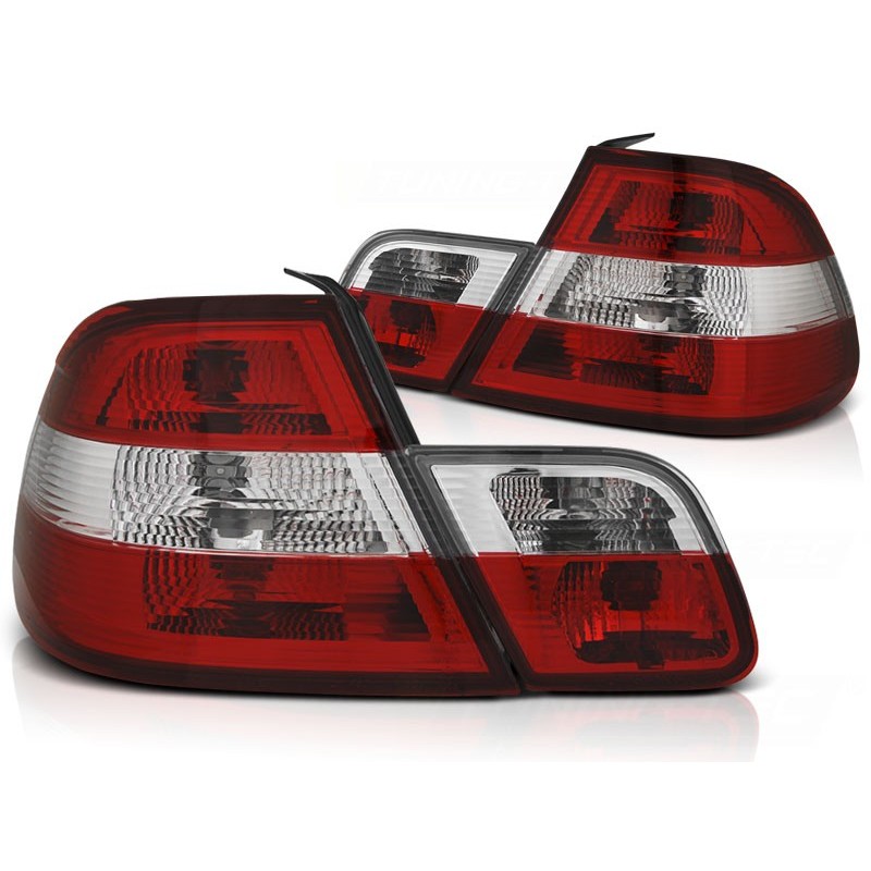 FEUX ARRIERES BMW E46 04.99-03.03 COUPE ROUGE BLANC