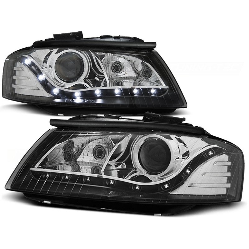 Phares avant Audi A3 8p 05.03-03.08 daylight noir