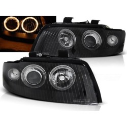 Phares avant Audi A4 10.00-10.04 angel eyes noir d1s
