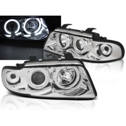 PHARES AVANT AUDI A4 11.94-12.98 ANGEL EYES CCFL CHROME