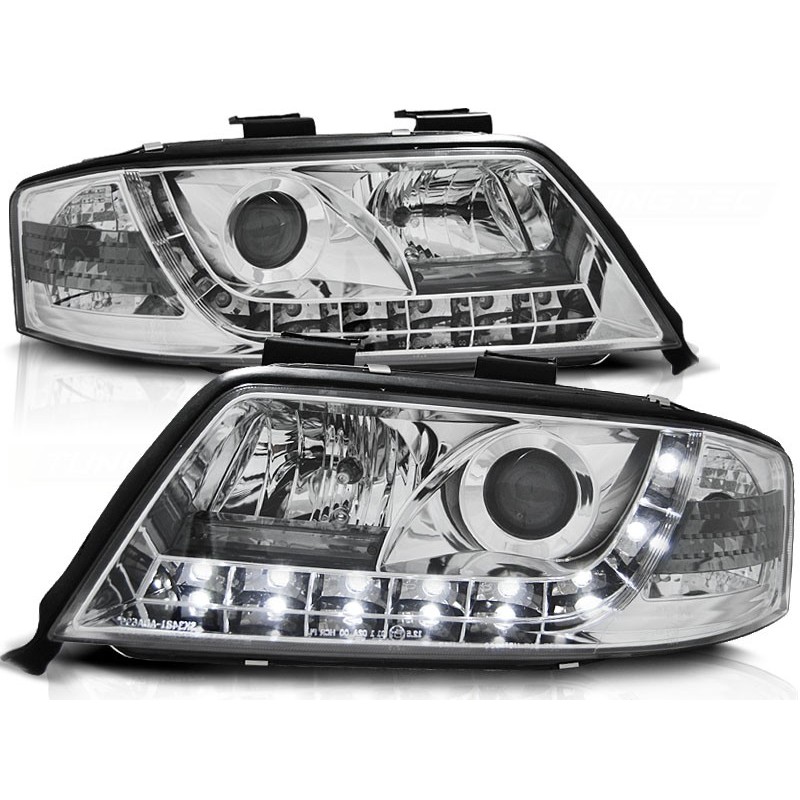 Phares avant Audi A6 05.97-05.01 daylight chrome