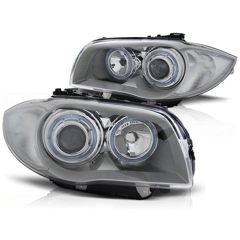 Phares avant BMW 1 e87/e81 04-11 chrome