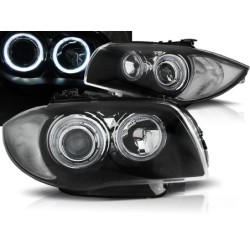Phares avant BMW 1 e87/e81 04-11 noir