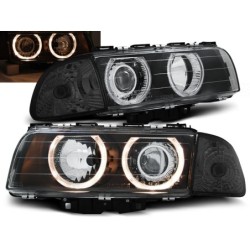 Phares avant BMW e38 06.94-08.98 h7/h7 angel eyes noir