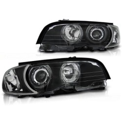 Phares avant BMW e46 04.99-03.03 coupe cabrio angel eyes ccfl noir