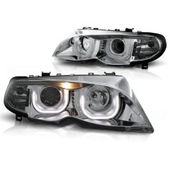 Phares avant BMW e46 09.01-03.05 s/t chrome