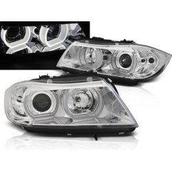 PHARES AVANT BMW E90/E91 03.05-08.08 3 portes U-TYPE CHROME HID