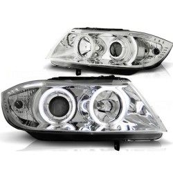 Phares avant BMW e90/e91 03.05-08.08 angel eyes chrome ccfl