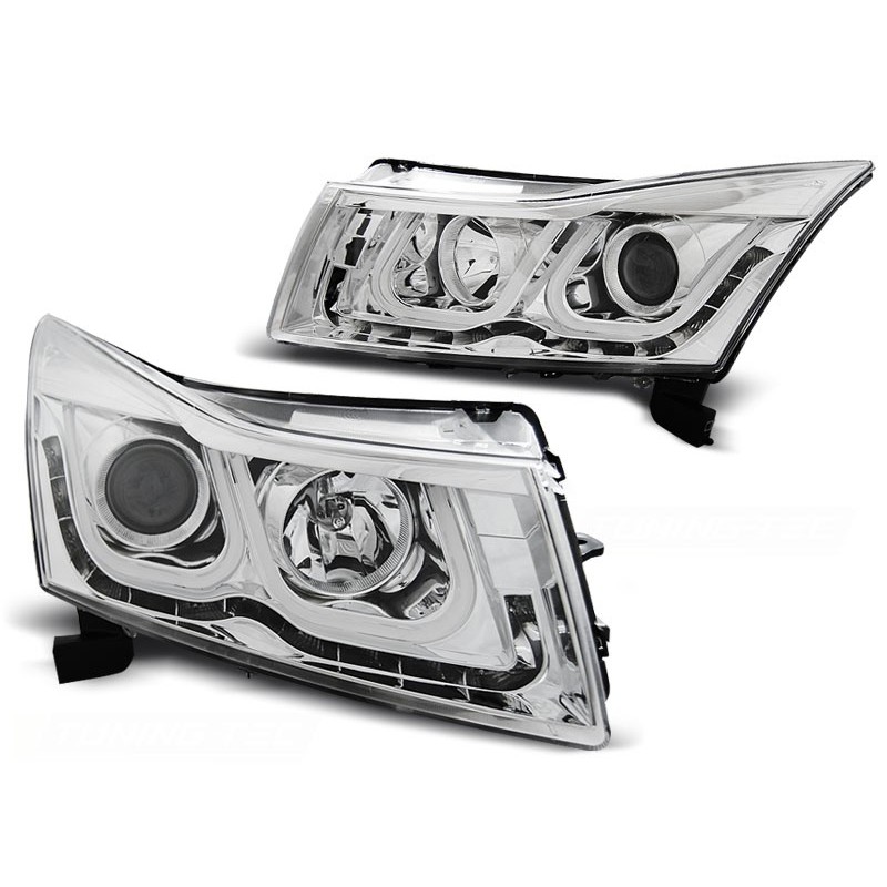 Phares avant Chevrolet cruze 09-12 tube light chrome