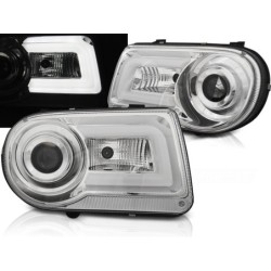 PHARES AVANT CHRYSLER 300C 05-10 CHROME TUBE LIGHT