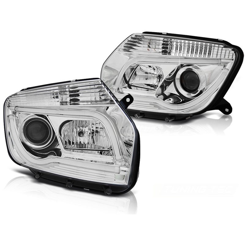 Phares avant dacia duster 04.10-14 chrome tube light